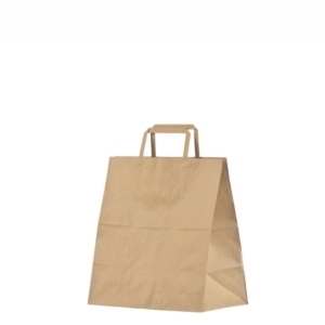 Brun take away papperskasse 26x16x29 cm