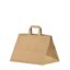 Brun take away papperskasse 35x23x25 cm med tryck