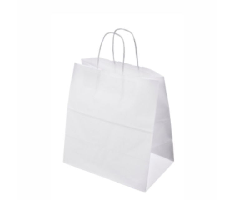 Vit take away papperskasse 32x19x34 cm