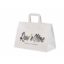 Vit take away papperskasse 35x17x24,5 cm med logotryck