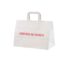 Vit take away papperskasse 35x17x24,5 cm med tryck